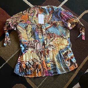 Peplum top. Never worn